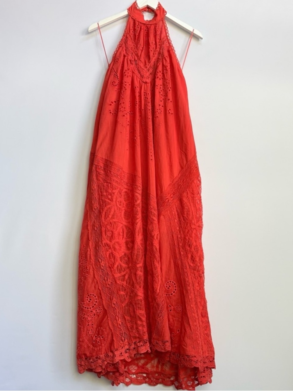NWT Anthropologie Halter Cutwork Lace Dress, XS - Picture 7 of 17
